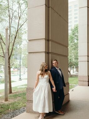 Ronny Kobo Collection White Midi Dress